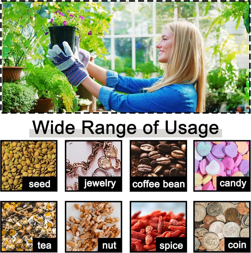 PABCK Clear Seed Envelopes Resealable (2.76x3.94 inch) Seeds Packets Small Plastic Bags for Spice Jewelry Parts Packaging with White Writable Block Self Seal Coins Envelope Garden Flower Organizer - Image 5